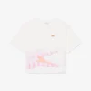 Camiseta de algodón con estampado de cocodrilo