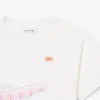 Camiseta de algodón con estampado de cocodrilo