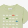 Camiseta de algodón con estampado de cocodrilo