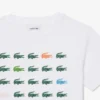 Camiseta de algodón con estampado de cocodrilo