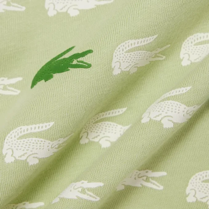 Camiseta de algodón con estampado de cocodrilo
