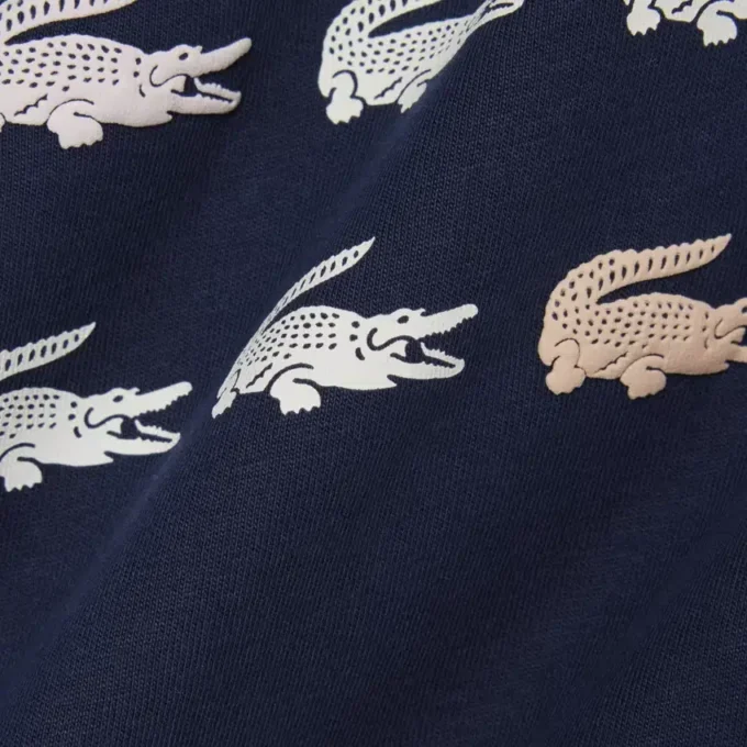 Camiseta de algodón con estampado de cocodrilo