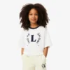 Camiseta de algodón con insignia en contraste