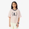 Camiseta de algodón con insignia en contraste