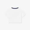 Camiseta de algodón con insignia en contraste