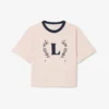 Camiseta de algodón con insignia en contraste
