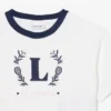 Camiseta de algodón con insignia en contraste