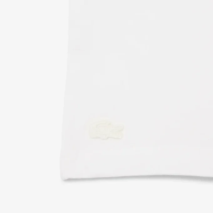 Camiseta de algodón con insignia en contraste