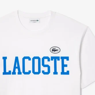 Camiseta de algodón con insignia en contraste para hombre