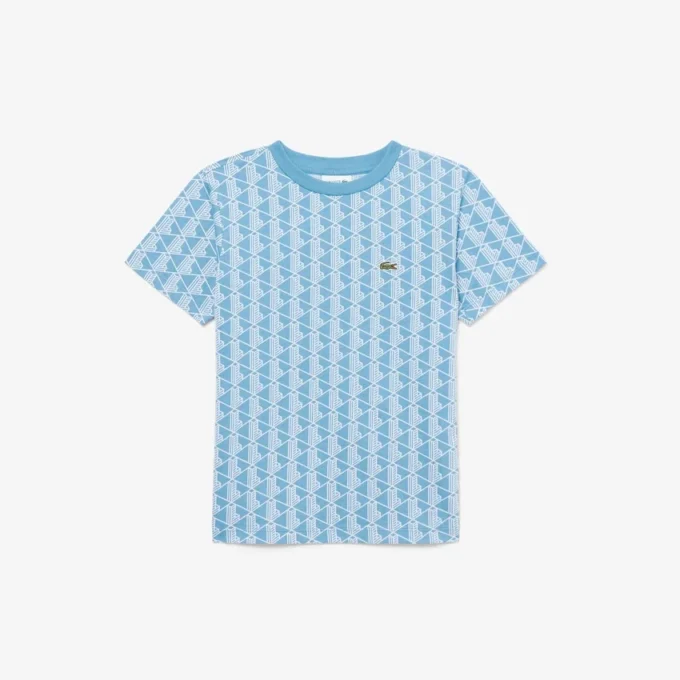 Camiseta de algodón con monograma