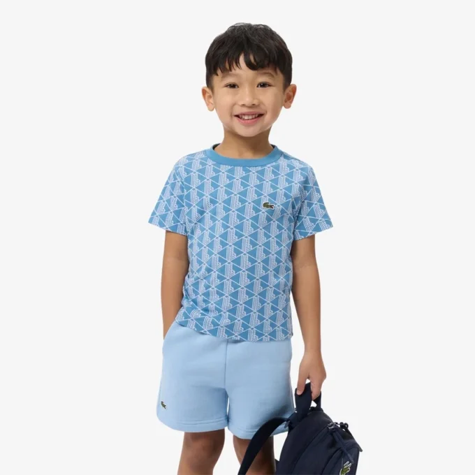 Camiseta de algodón con monograma
