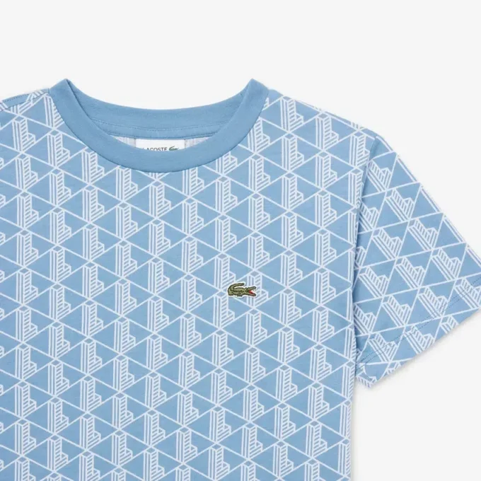 Camiseta de algodón con monograma
