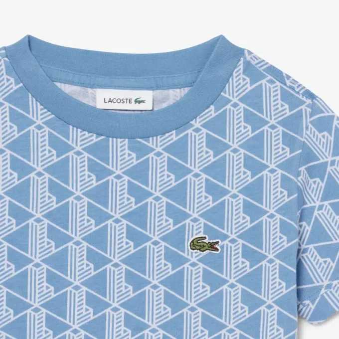 Camiseta de algodón con monograma