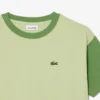 Camiseta de algodón con ribetes en contraste