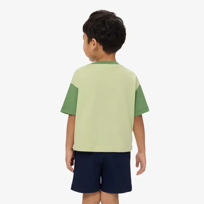 Camiseta de algodón con ribetes en contraste