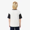 Camiseta de algodón con ribetes en contraste