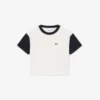Camiseta de algodón con ribetes en contraste