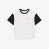 Camiseta de algodón con ribetes en contraste