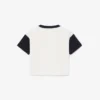 Camiseta de algodón con ribetes en contraste
