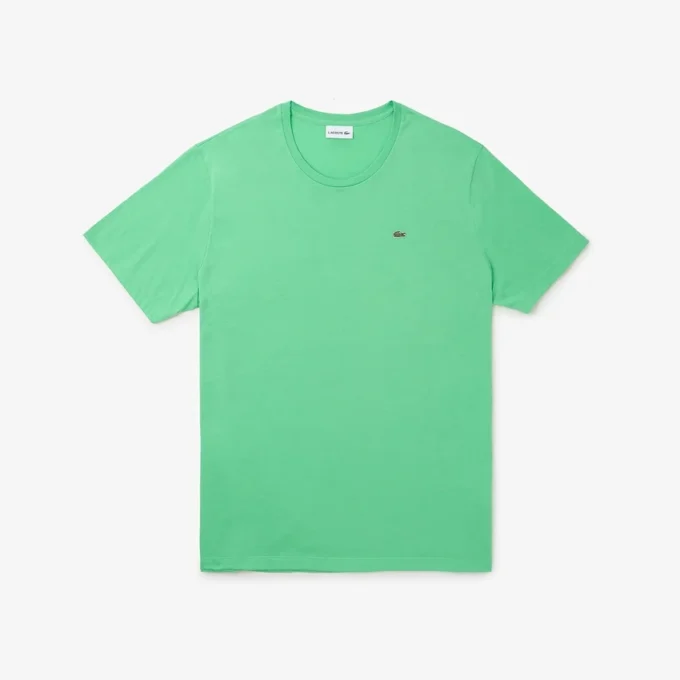 Camiseta de algodón de cuello redondo de corte amplio para hombre