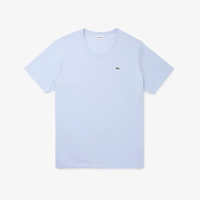 Camiseta de algodón de cuello redondo de corte amplio para hombre
