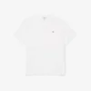 Camiseta de algodón de cuello redondo de corte amplio para hombre