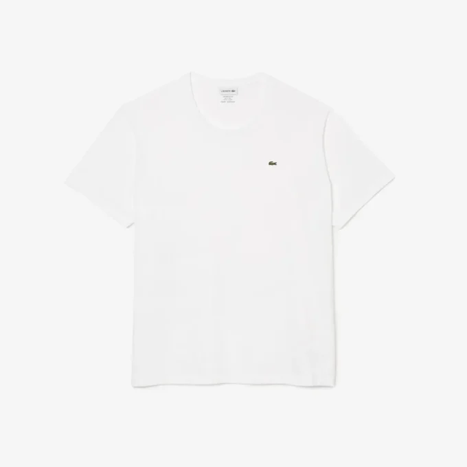 Camiseta de algodón de cuello redondo de corte amplio para hombre