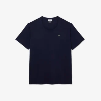 Camiseta de algodón de cuello redondo de corte amplio para hombre