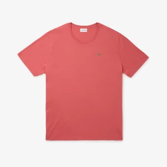 Camiseta de algodón de cuello redondo de corte amplio para hombre