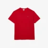 Camiseta de algodón de cuello redondo de corte amplio para hombre