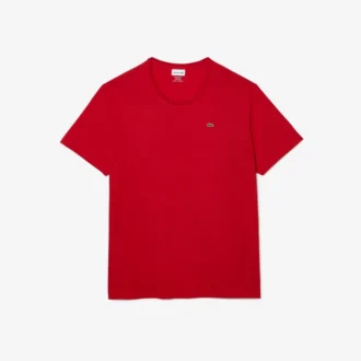 Camiseta de algodón de cuello redondo de corte amplio para hombre