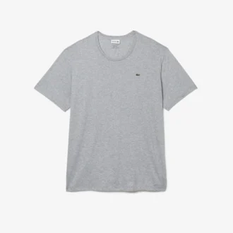 Camiseta de algodón de cuello redondo de corte amplio para hombre