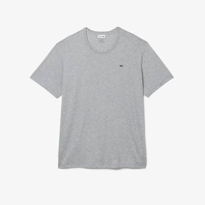 Camiseta de algodón de cuello redondo de corte amplio para hombre