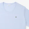 Camiseta de algodón de cuello redondo de corte amplio para hombre
