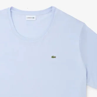 Camiseta de algodón de cuello redondo de corte amplio para hombre