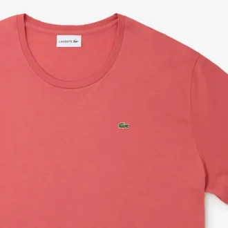 Camiseta de algodón de cuello redondo de corte amplio para hombre