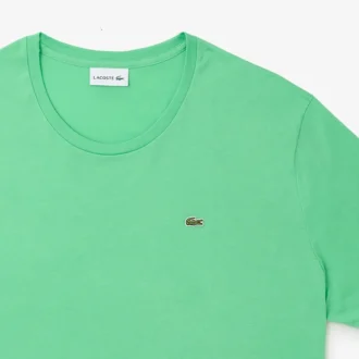 Camiseta de algodón de cuello redondo de corte amplio para hombre
