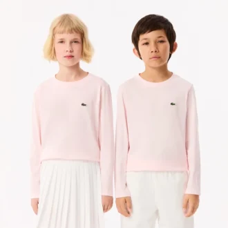 Camiseta de algodón de manga larga para niño