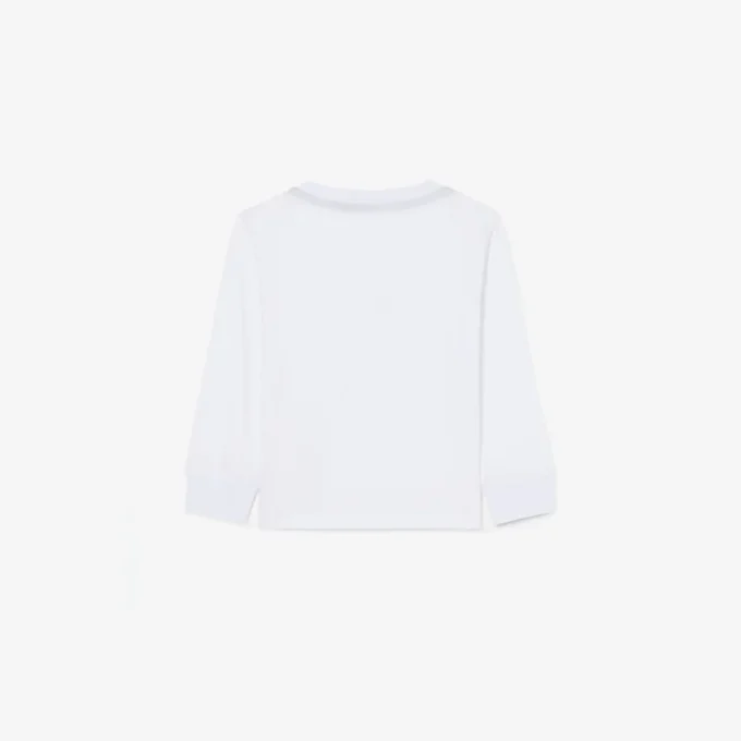 Camiseta de algodón de manga larga para niño