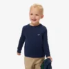 Camiseta de algodón de manga larga para niño