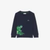 Camiseta de algodón de manga larga para niño
