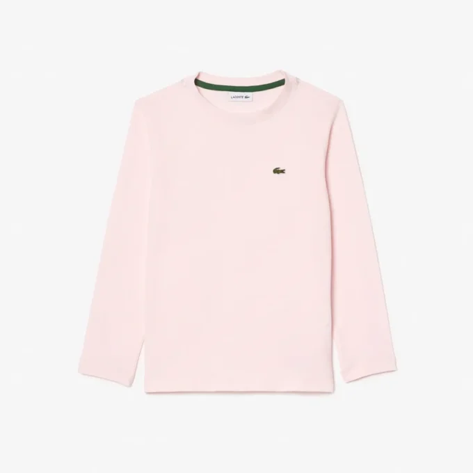 Camiseta de algodón de manga larga para niño