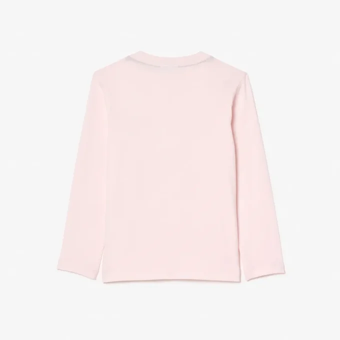 Camiseta de algodón de manga larga para niño
