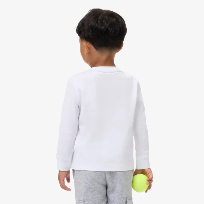 Camiseta de algodón de manga larga para niño