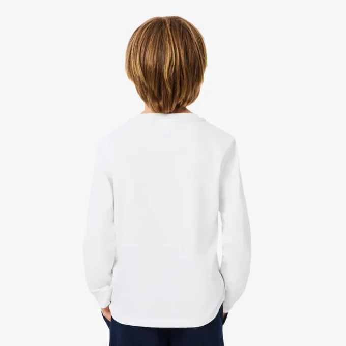 Camiseta de algodón de manga larga para niños