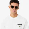 Camiseta de algodón estampada