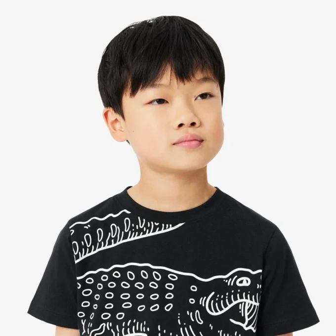 Camiseta de algodón estampada