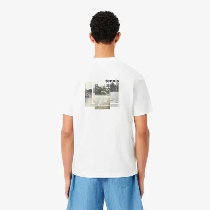 Camiseta de algodón estampada