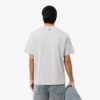 Camiseta de algodón estampada de corte clásico para hombre