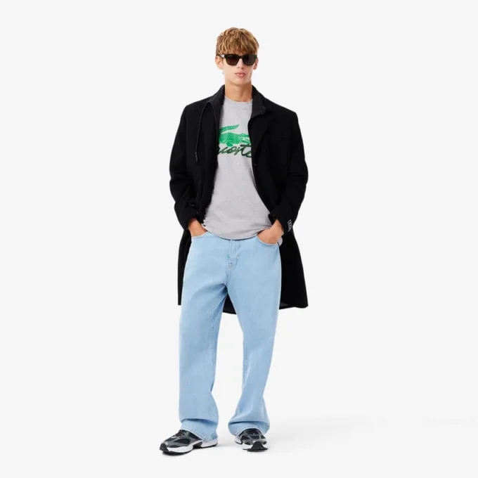 Camiseta de algodón estampada para hombre